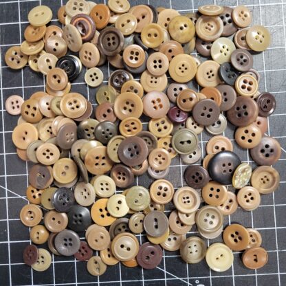 Mixed Vintage Small Brown Buttons