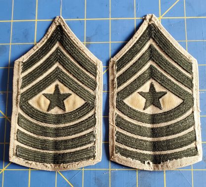 USMC Sergeant Major Rank Insignia - Khaki & Green - Image 2