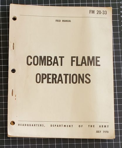 FM 20-33 Combat Flame Operations