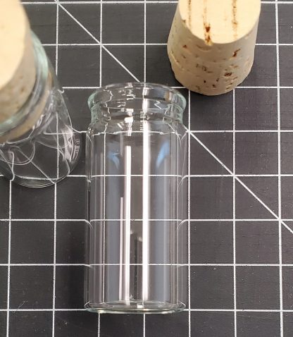 Bottle, 5/8 oz. (5 Dram) Clear Glass Vial with Cork - Image 3