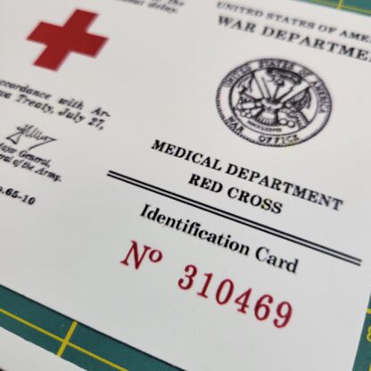 WWII Reproduction Medic I.D. Card