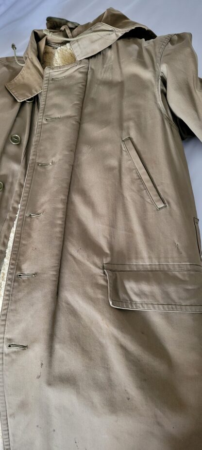 WWII Overcoat, Parka Type, Sheepskin Lined, size 40R, Original - Image 11