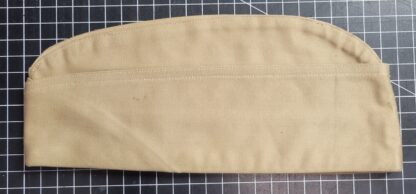 Nice Cotton Tan Garrison Cap, 1946 size 7-1/8