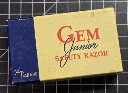 GEM Junior Safety Razor "The Parade" 1930s-1950s With Original Box