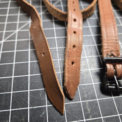 Vintage 20th century leather straps - Image 2