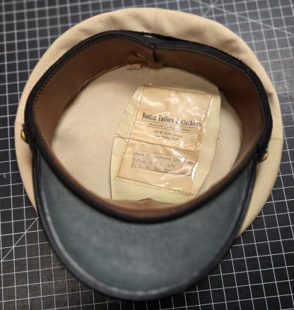 WWII-era U.S. Navy officer’s visor cap - Named, Size ~7-3/8 - Image 3