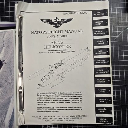 NATOPS Flight Manual for the AH-1W helicopter & Lots of Cool Brochures! 1980s - Image 6