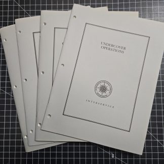 set of four counterintelligence and undercover operations manuals from 1981