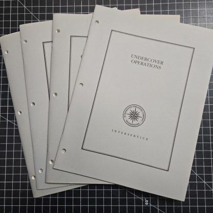 set of four counterintelligence and undercover operations manuals from 1981