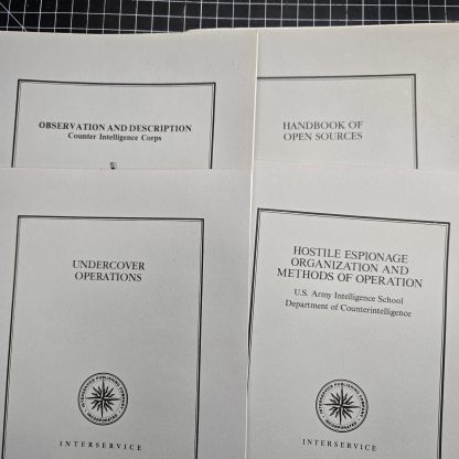 Set of four counterintelligence and undercover operations manuals from 1981 - Image 8