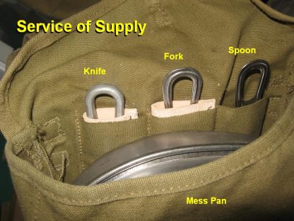 Sheath Set, Utensils, G.I. Pack - Knife and Fork - Image 2