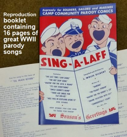 Reproduction Sing-A-Laff Parody Songbook